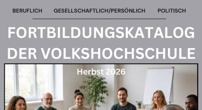 Fortbildungskatalog für den Herbst - 