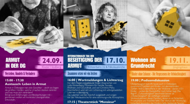 Armut in der DG – Workshop und Vortrag am 24. September - 
